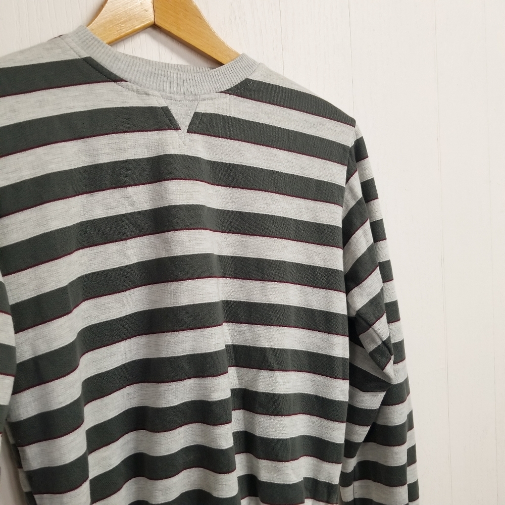 Vintage striped cropped crewneck